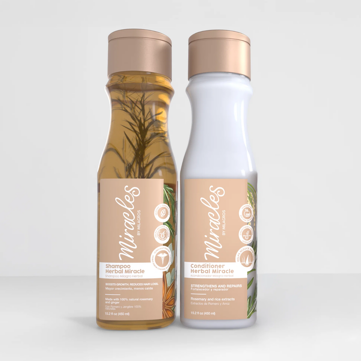 Milagros Kit Herbal Shampoo & Acondicionador 450ml - Hair Care Duo by Miracles