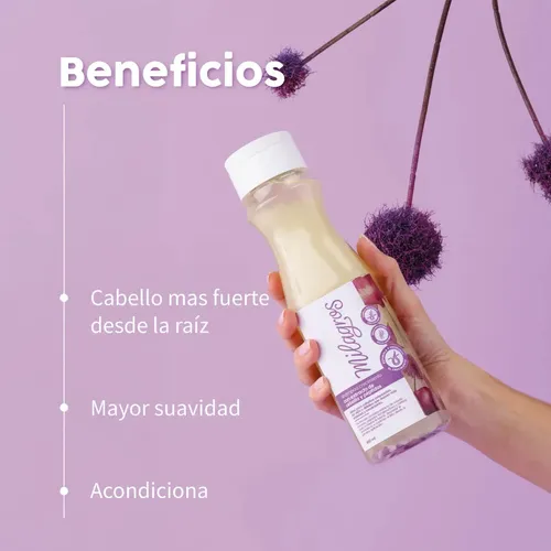 Milagros Acondicionador Cebolla & Peptidos Anti-Frizz 450ml - by Miracles — imagen 4
