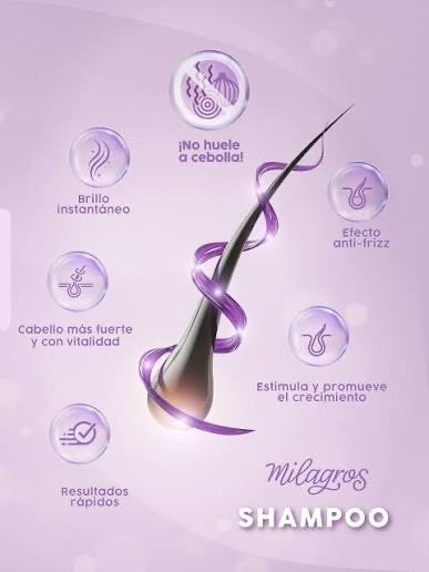 Milagros Kit Red Onion Shampoo & Acondicionador 450ml -Hair Care Duo by Miracles — imagen 8